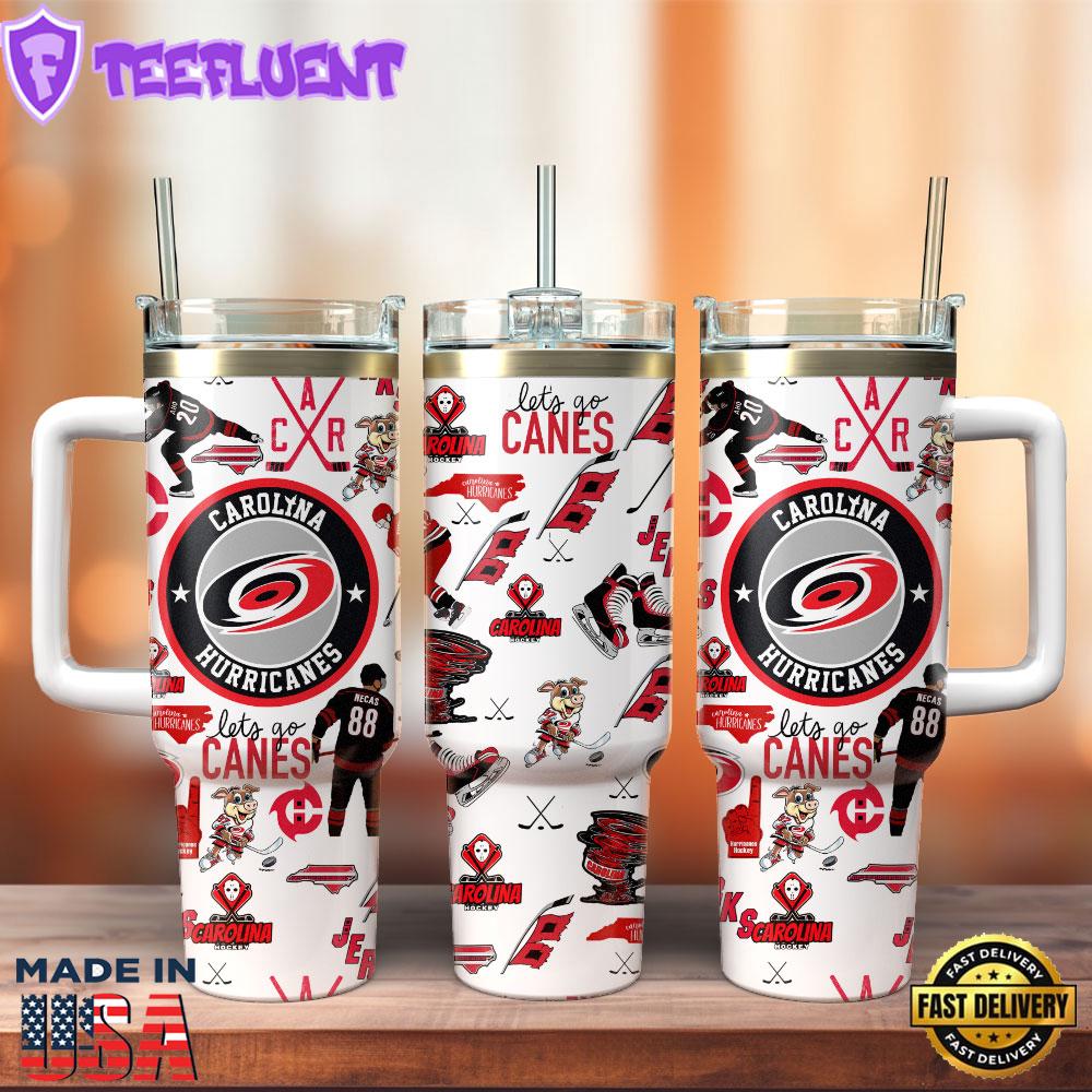 Carolina Hurricanes Ice hockey NHL Sport Custom Stanley Quencher 40oz Stainless Steel Tumbler