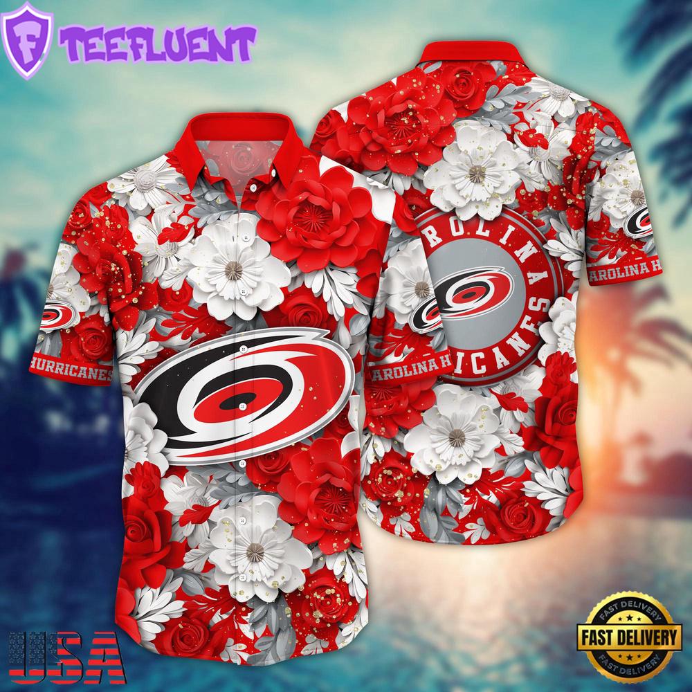 Carolina Hurricanes NHL Summer Hawaiian Shirt