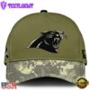 Carolina Panthers 2024 Salute to Service Club Green Camo Cap Gift For Veteran