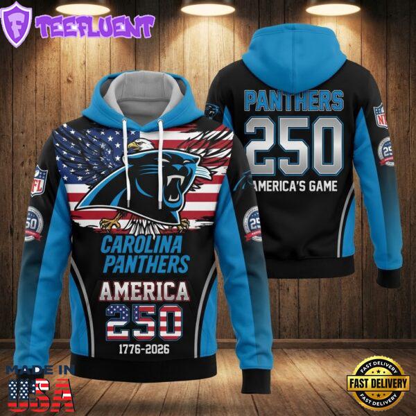 Carolina Panthers America 250th Anniversary 1776-2026 Hoodie