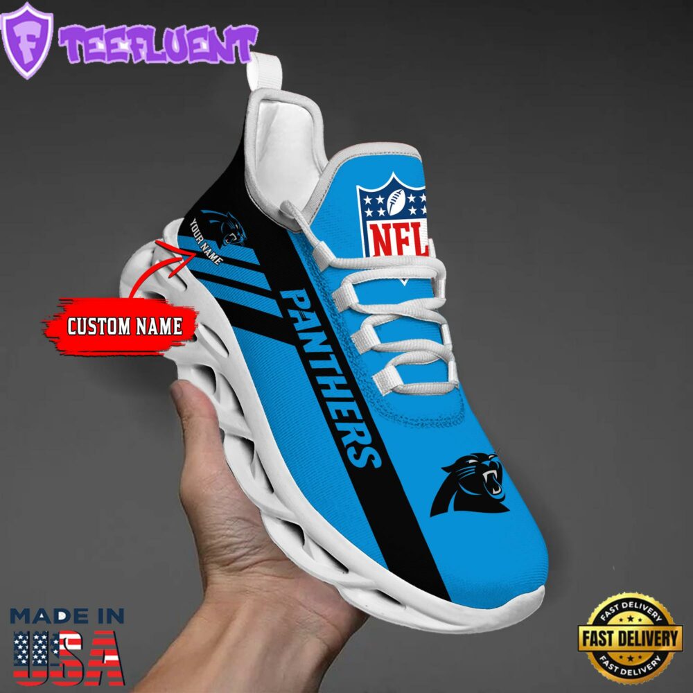 Carolina Panthers NFL Clunky Max Soul Shoes Personaliz