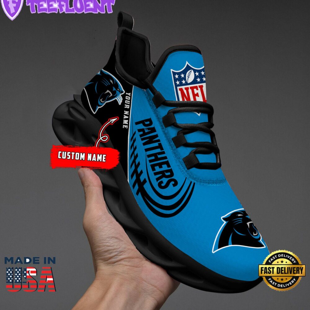 Carolina Panthers NFL Clunky Max Soul Shoes Personalized 1