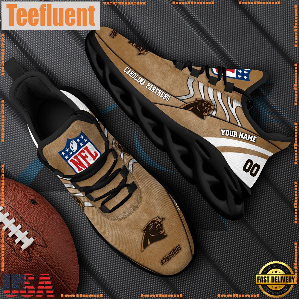 Carolina Panthers NFL Clunky Shoes For Fans Custom Name And Number