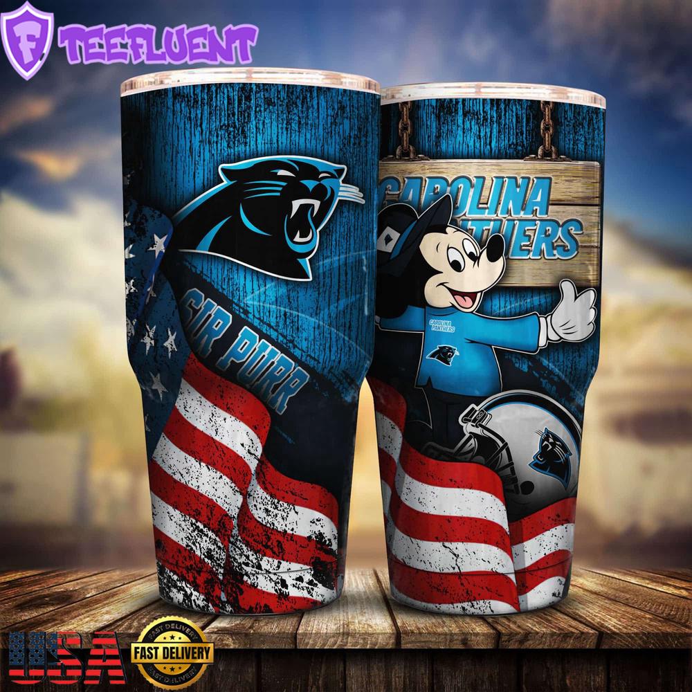 Carolina Panthers NFL Mickey Mouse Disney Tumbler