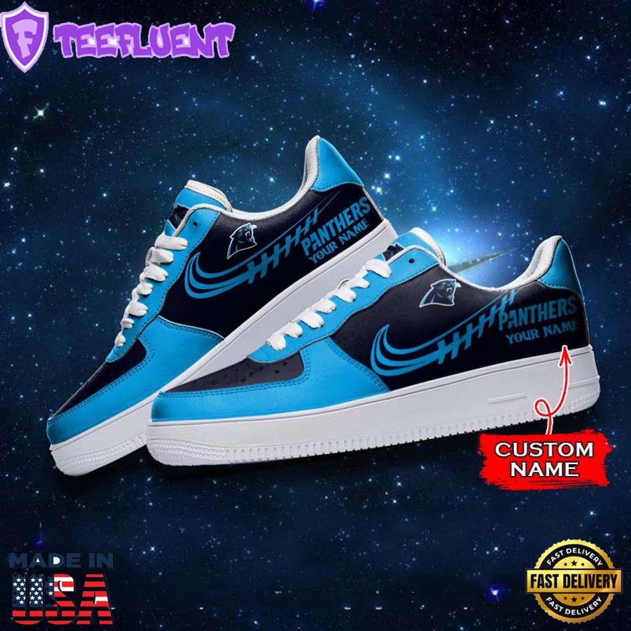 Carolina Panthers NFL Personalized Nike Air Force Sneaker
