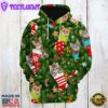 Cat Socks Christmas Hoodie All Over Print
