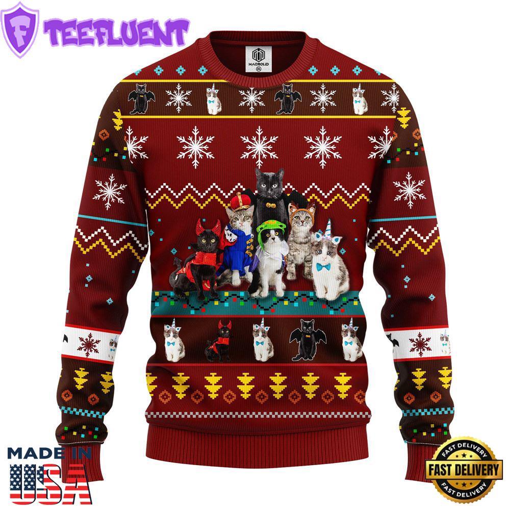 Catd Cute Noel Mc Ugly Christmas Brown