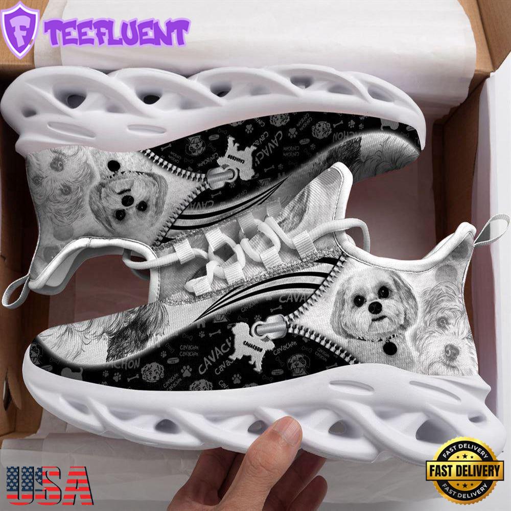 Cavachon Sketch Max Soul Shoes For Men Women Dog Shoes Running