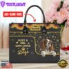 Cavalier King Charles Spaniel Dog Just A Girl Who Loves Dogs Leather Handbag