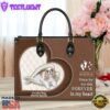 Cavalier King Charles Spaniel Forever In My Heart Leather Bag