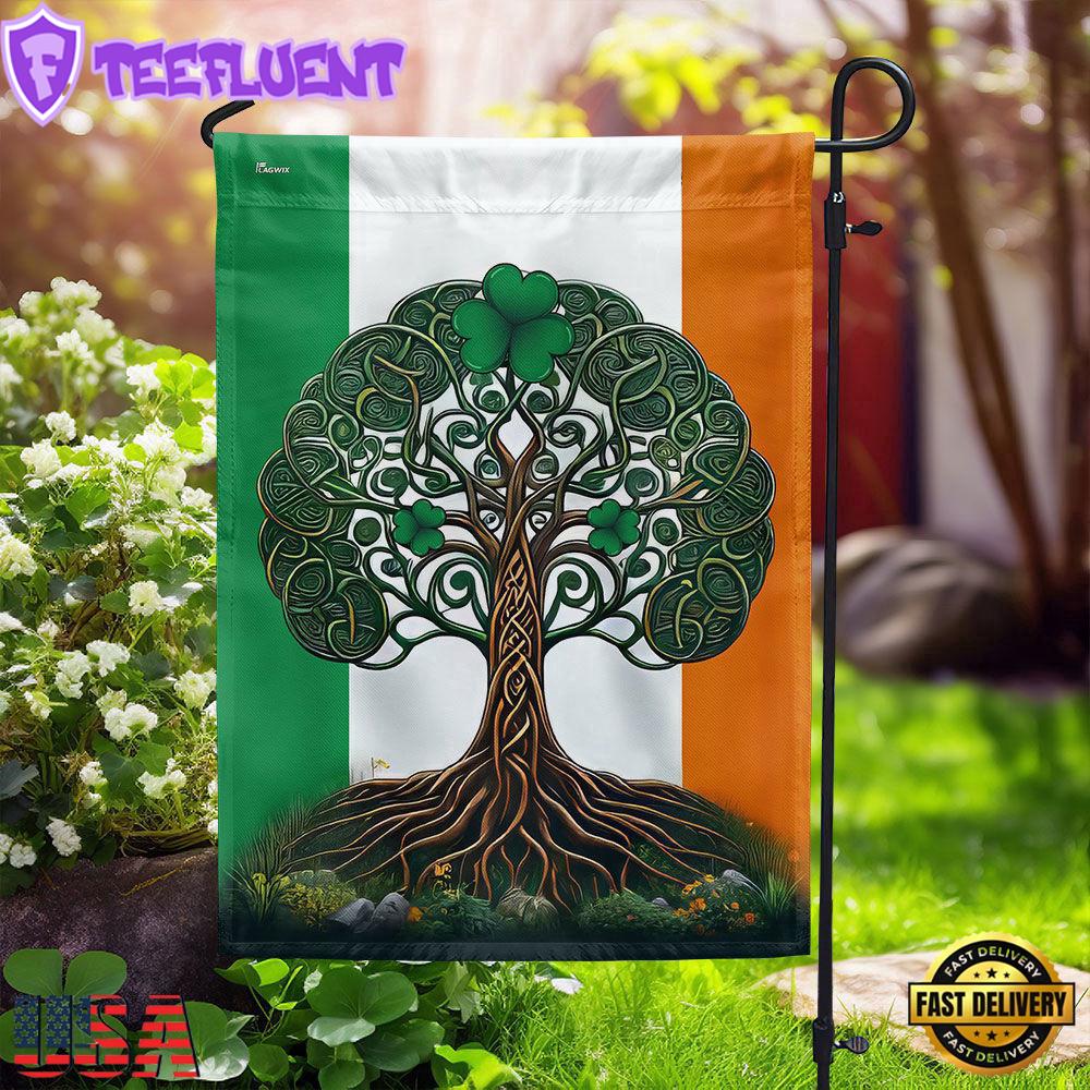 Celtic Tree of Life Irish St. Patrick's Day House And Garden Flag