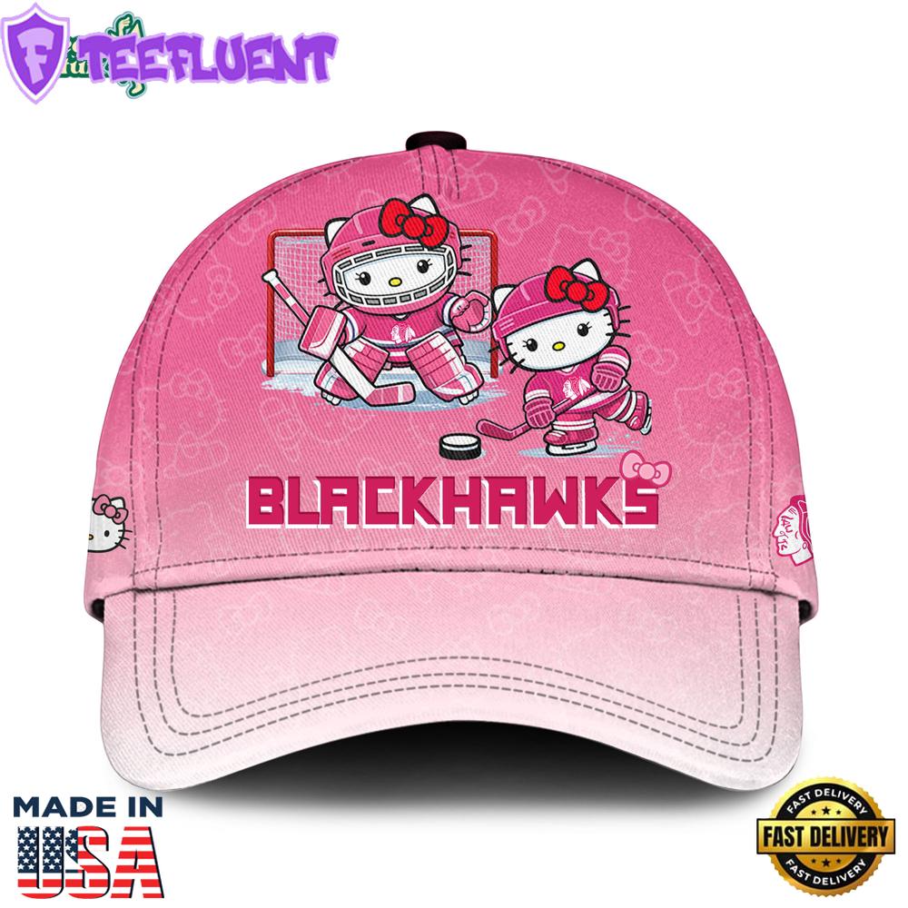 CHI Blackhawks Special Hello Kitty Limited Edition Cap