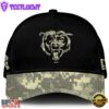Chicago Bears 2024 Salute to Service Club Black Camo Cap Gift For Veteran