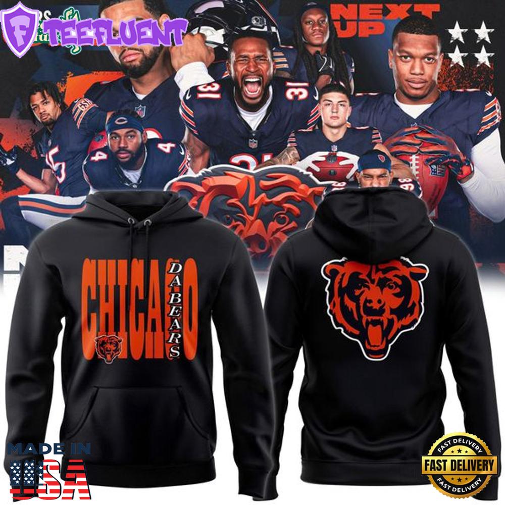 Chicago Bears ’47 Navy Stacked Sydney Hoodie-Black (Updated Version)