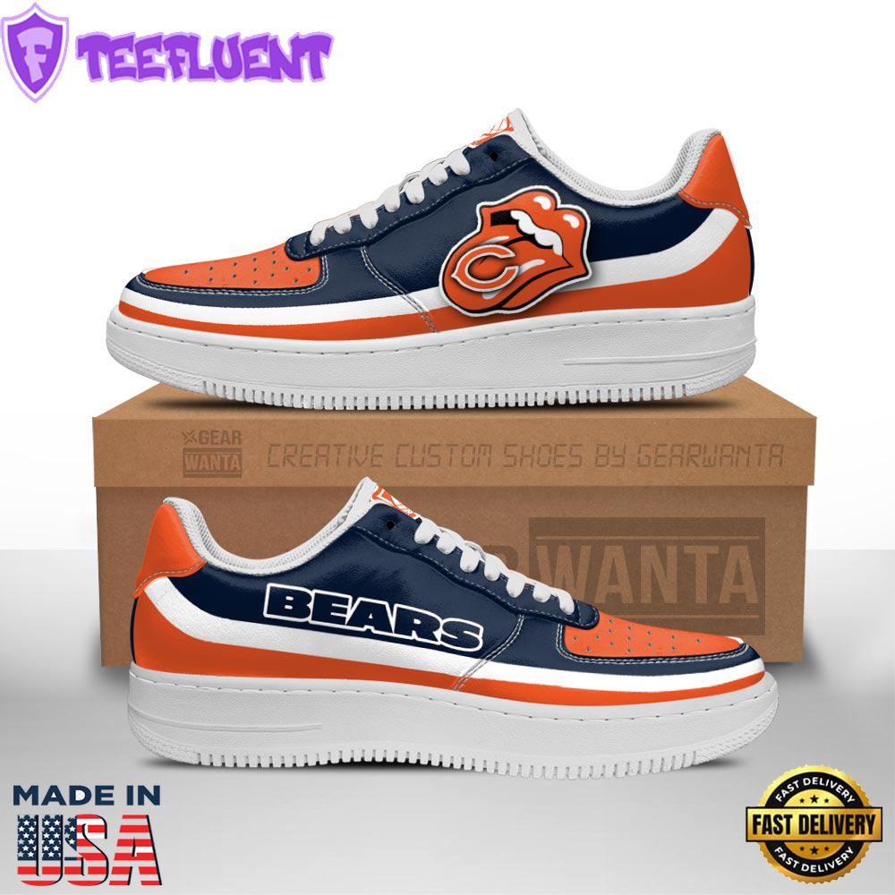 Chicago Bears Air Sneakers Custom Force Shoes Sexy Lips For Fans