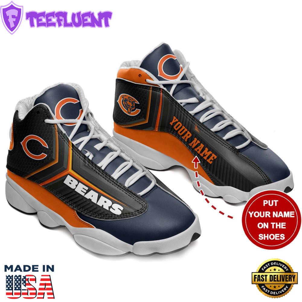 Chicago Bears Custom Name Air Jordan 13 Sneakers