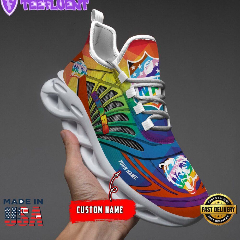 Chicago Bears LGBT NFL Personalized Clunky Max Soul Shoes