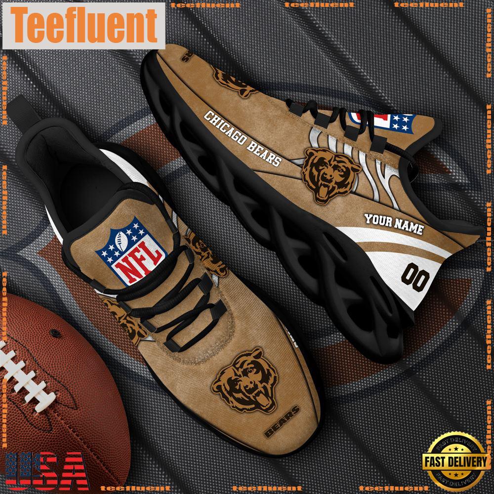 Chicago Bears NFL Clunky Shoes For Fans Custom Name And Number