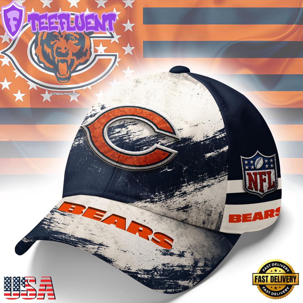 Chicago Bears NFL Grunge Style Team Baseball Cap