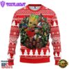 Chicago Blackhawks Groot Hug Christmas Ugly Sweater Sport For Fan