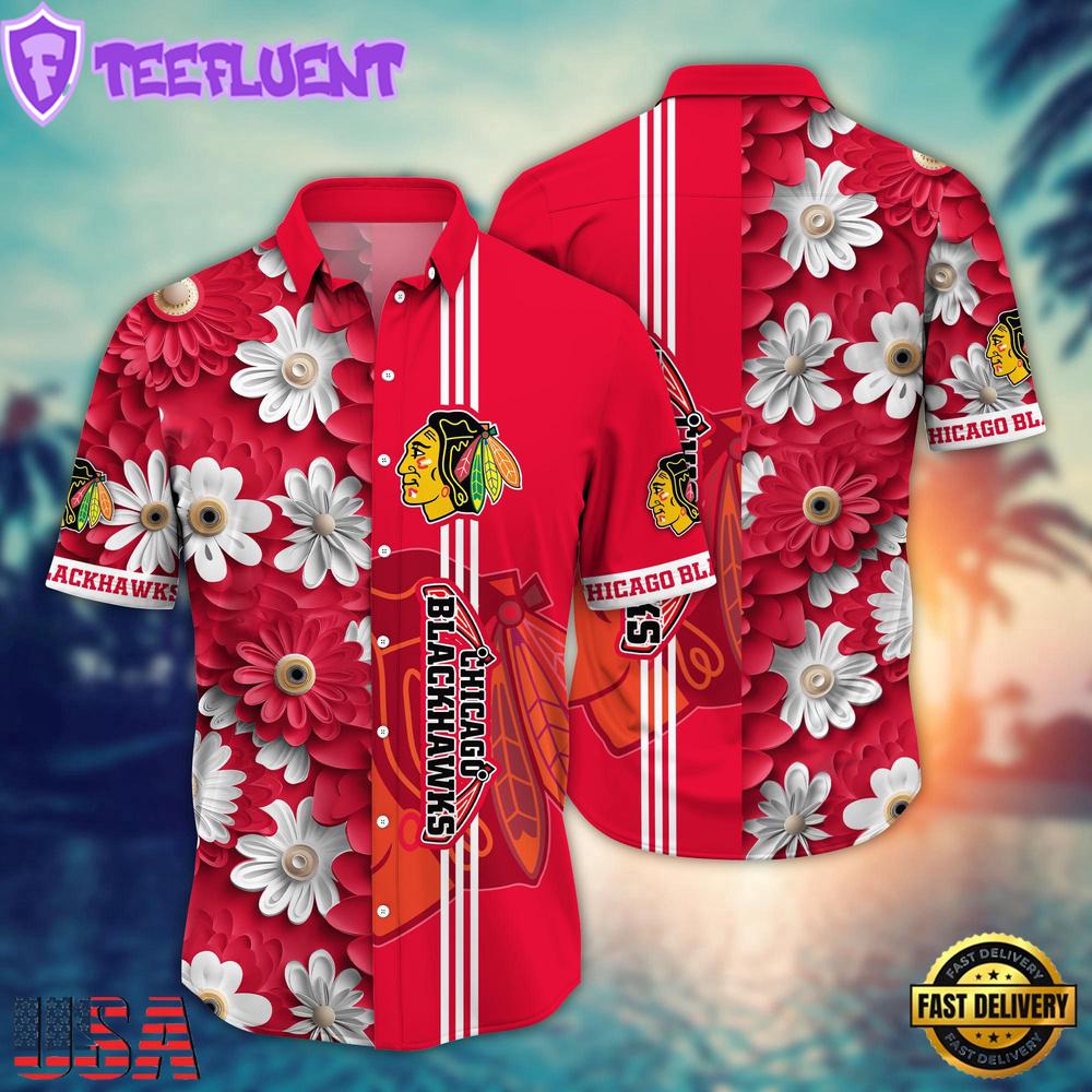 Chicago Blackhawks NHL Hawaiian Shirts