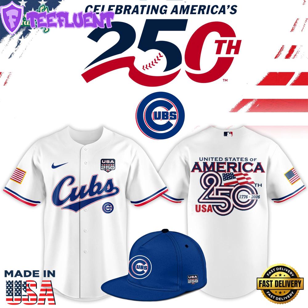 Chicago Cubs USA 250th Anniversary Stars & Stripes Baseball Jersey 2026