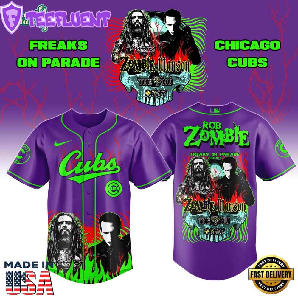 Chicago Cubs x Freaks On Parade Tour 2026 Colab Jersey Limited Edition