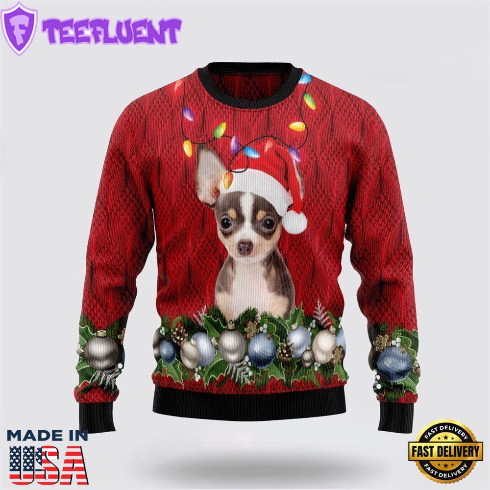Chihuahua Christmas Beauty Ugly Ugly Christmas Sweater For Men And Women