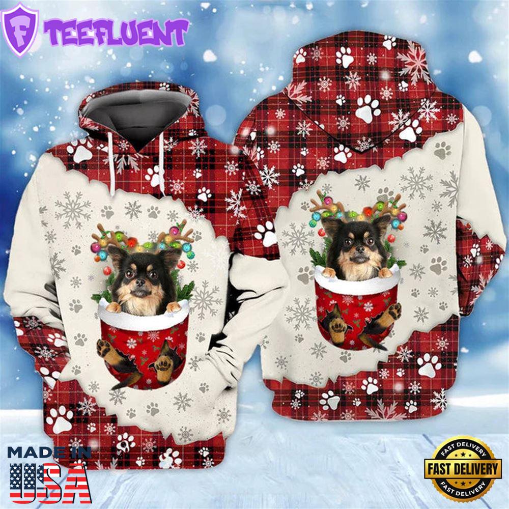 Chihuahua Christmas Hoodie All Over Print