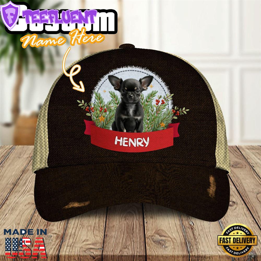 Chihuahua Dog Playful In The Bushes 3D Cap