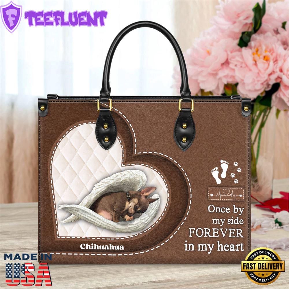 Chihuahua Forever In My Heart Leather Bag