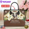 Chinese Creasted Dog Are Not Our Whole Life But They Make Our Lives Whole Leather Handbag