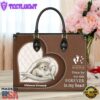 Chinese Creasted Dog Forever In My Heart Leather Bag