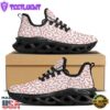 Christmas Candy Print Pattern Black Max Soul Shoes