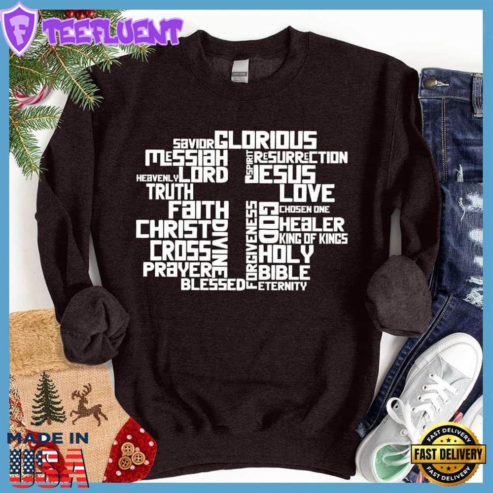 Christmas Cross Collage Version 2 Sweatshirt