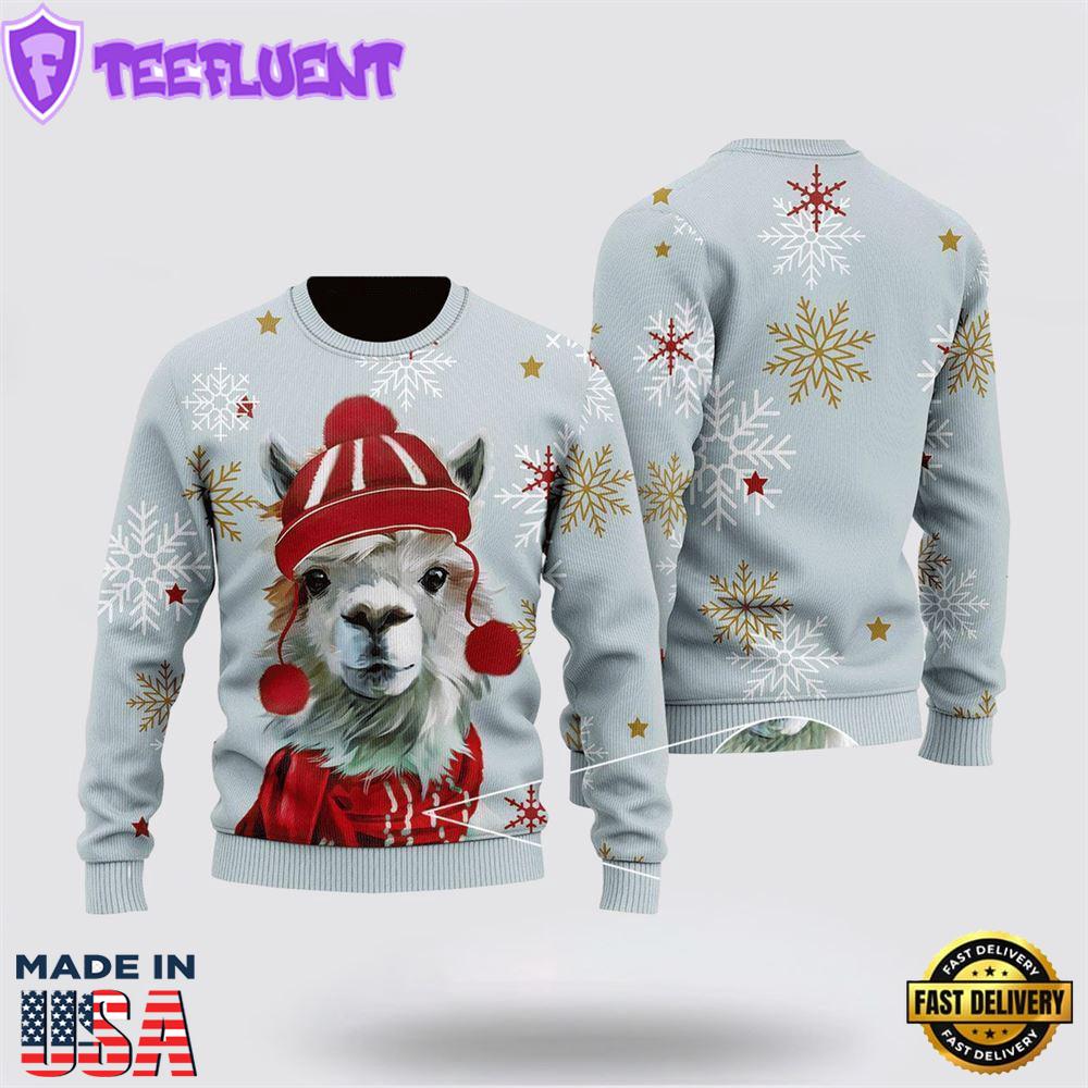 Christmas Cute Llama Ugly Christmas Sweater
