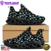 Christmas Decorations Drawing Print Pattern Black Max Soul Shoes