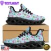 Christmas Flamingo Pink Print Pattern Black Max Soul Shoes