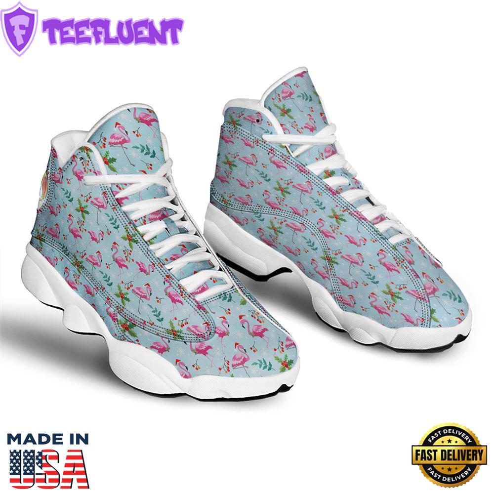 Christmas Flamingo Pink Print Pattern Jd13 Shoes For Men Women