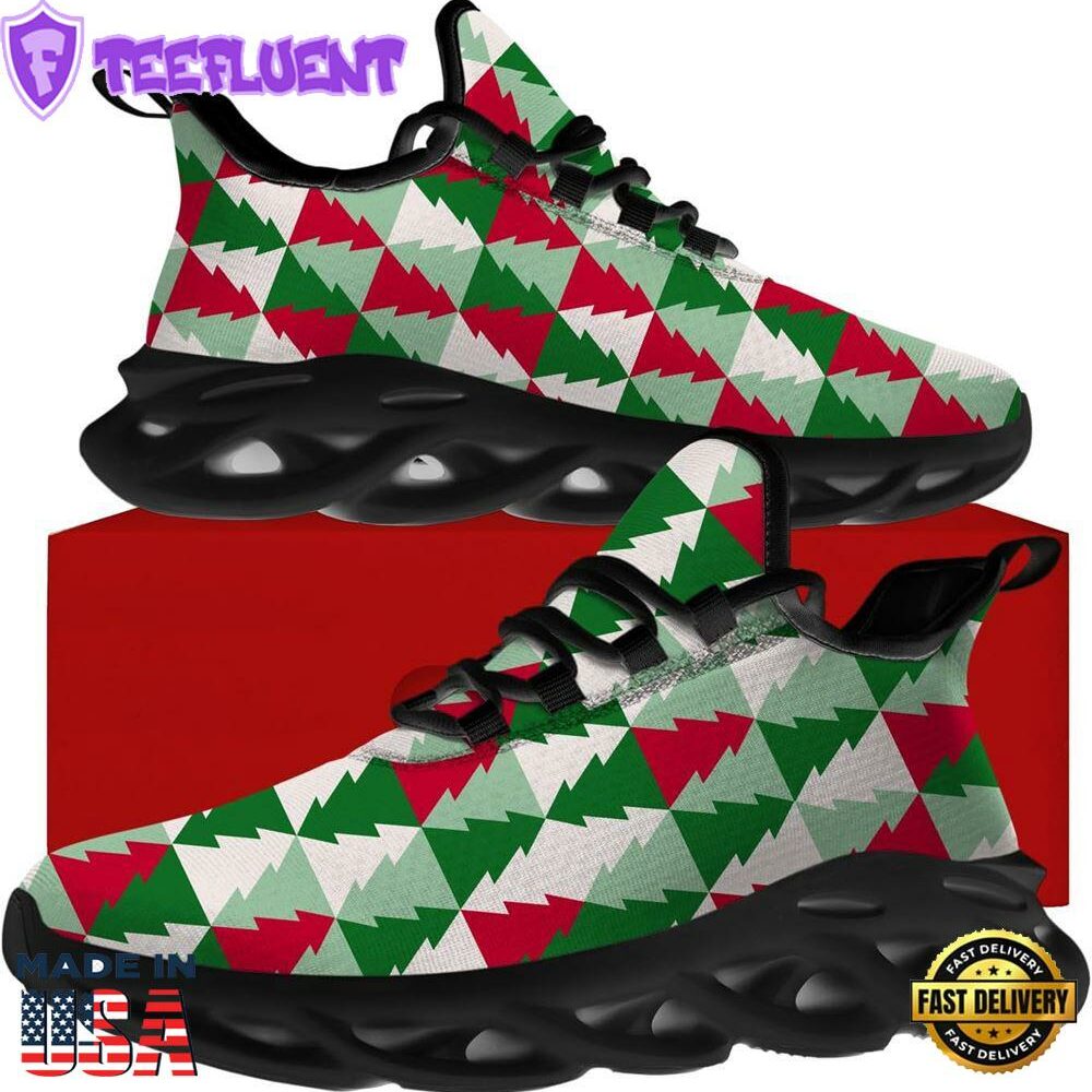 Christmas Running Shoes, Christmas Tree Pattern Max Soul Shoes