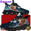 Christmas Running Shoes, Santa Claus And His Reindeer On Christmas Night Max Soul Shoes