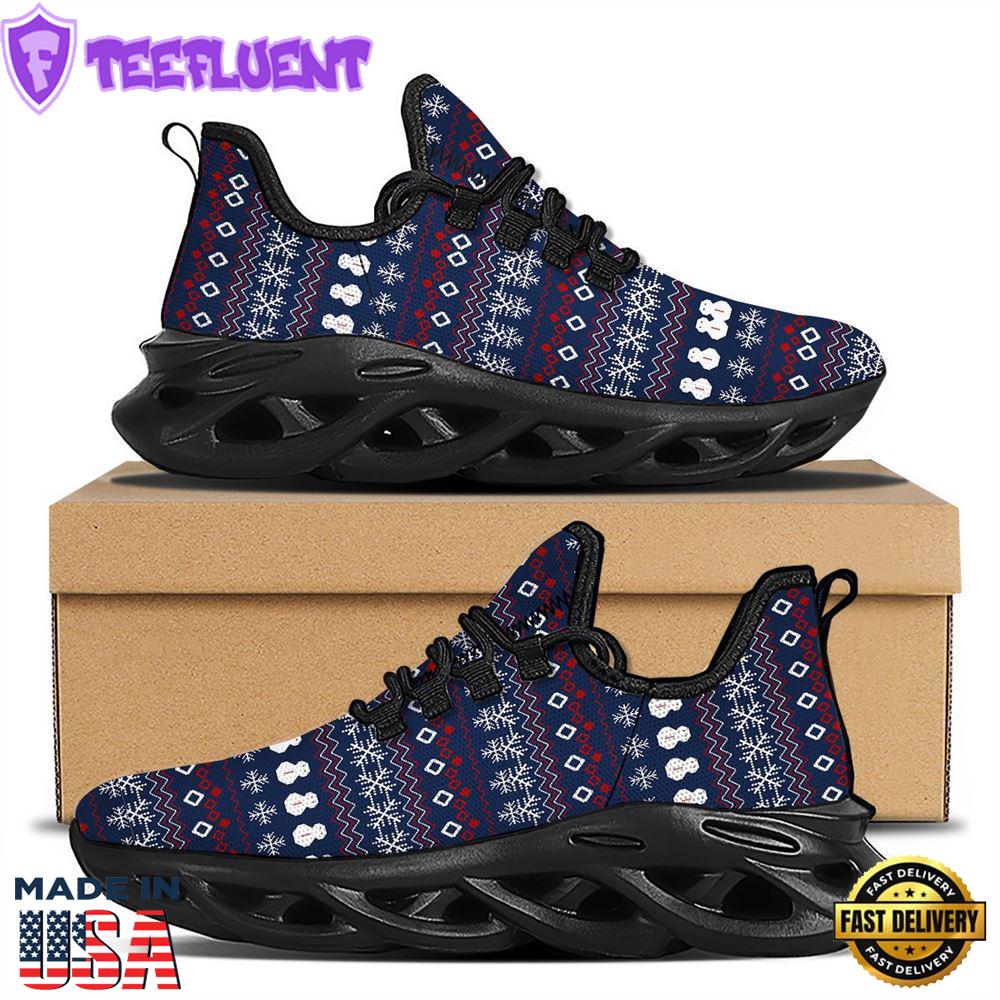 Christmas Scandinavian Print Pattern Black Max Soul Shoes