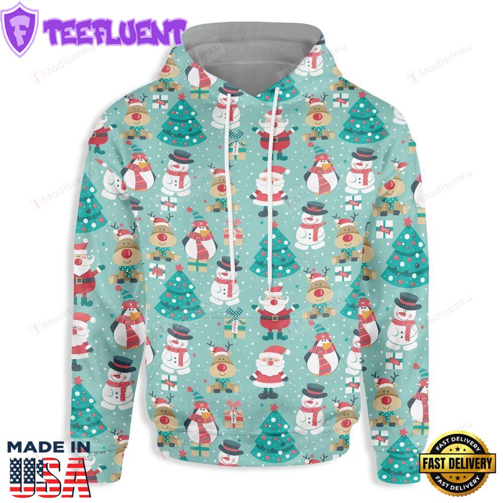 Christmas Seamless Christmas Hoodie All Over Print