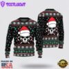 Christmas Skull Wearing Santa Claus Ugly Christmas Sweater For Men And Women