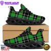 Christmas Tartan Green Plaid Scottish Black Max Soul Shoes