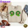 Christmas Wreaths Boobs Grinch Sweatshirt Gift Xmas 2 Christmas Wreaths Boobs Grinch Sweatshirt