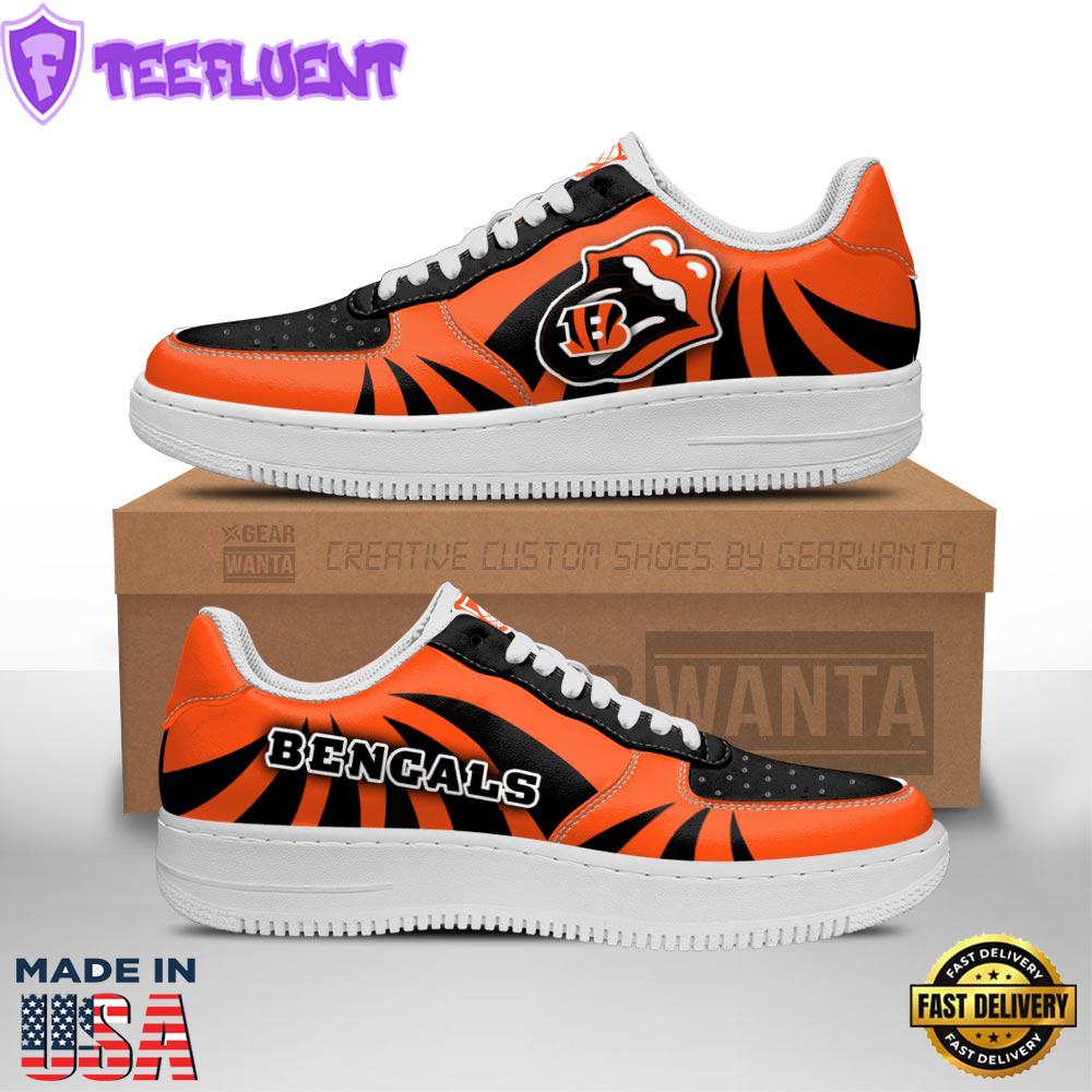Cincinnati Bengals Air Sneakers Custom Force Shoes Sexy Lips For Fans