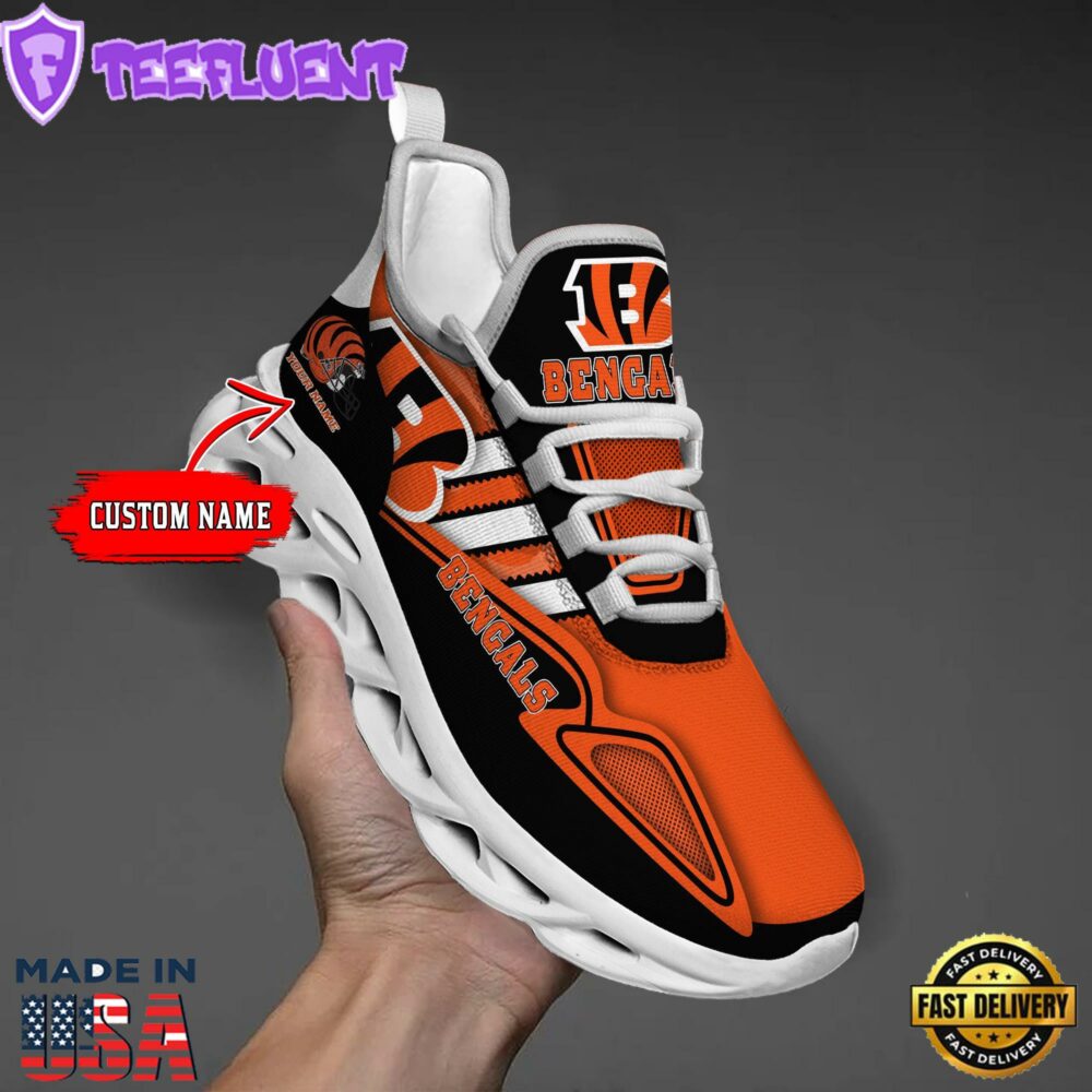 Cincinnati Bengals Clunky Max Soul Shoes NFL Personalized 1