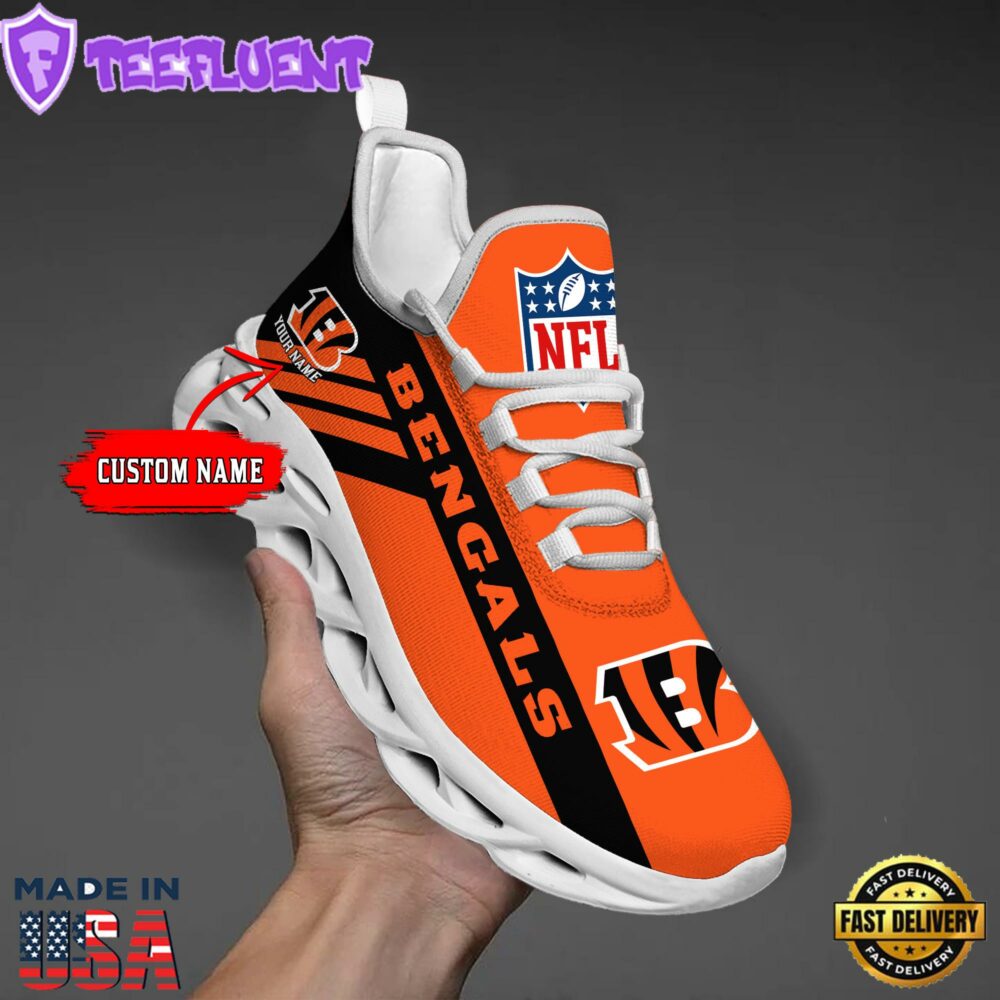 Cincinnati Bengals NFL Clunky Max Soul Shoes Personaliz