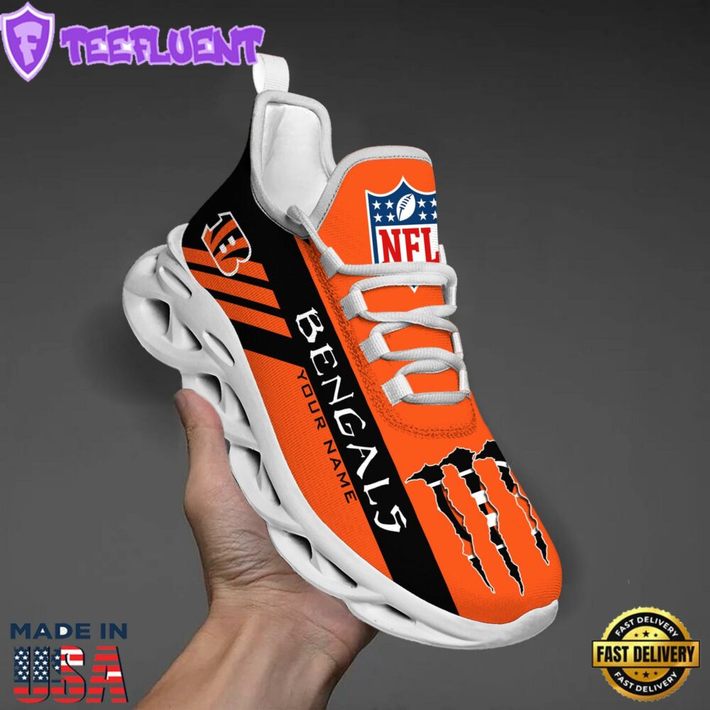 Cincinnati Bengals NFL Clunky Max Soul Shoes Personalized